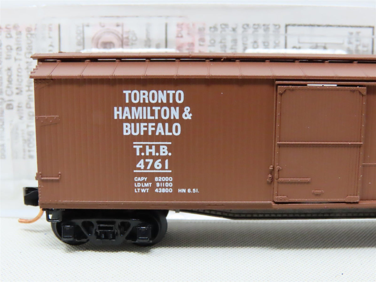 N Scale Micro-Trains MTL 39220 THB Toronto Hamilton &amp; Buffalo 40&#39; Box Car #4761