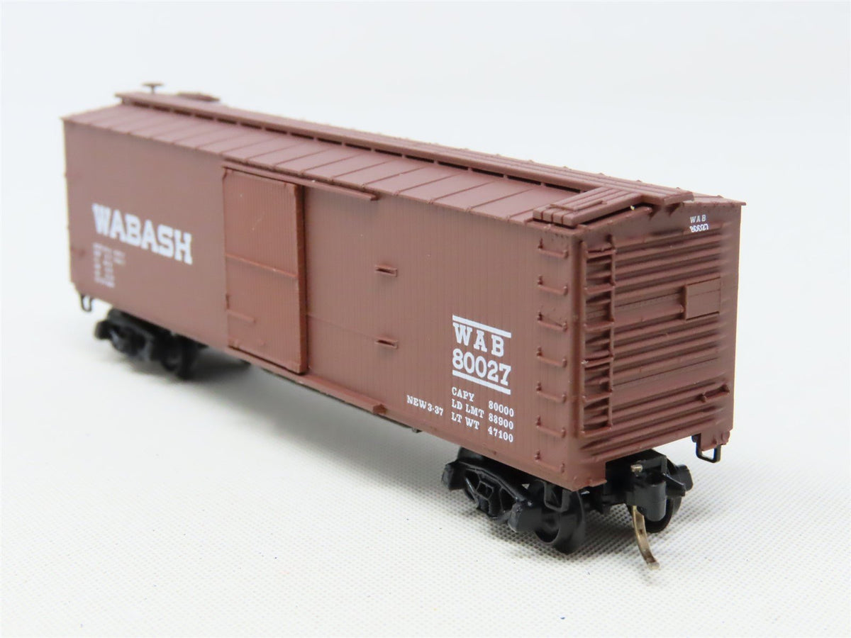 N Scale Micro-Trains MTL 39120 WAB Wabash 40&#39; Single Door Box Car #80027
