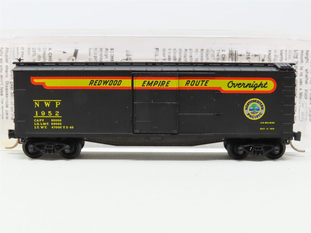 N Scale Micro-Trains MTL 39100 NWP Redwood Empire Route 40&#39; Box Car #1952