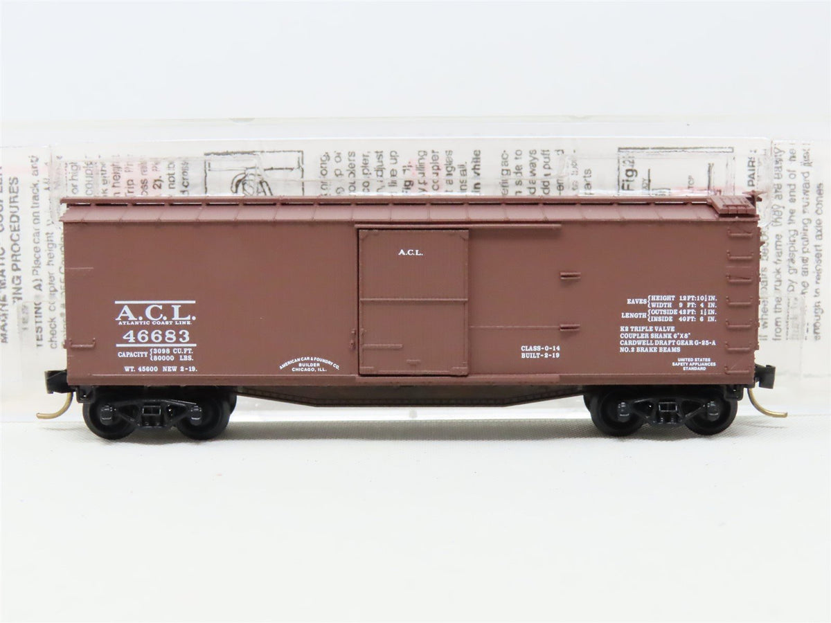 N Scale Micro-Trains MTL 39080 ACL Atlantic Coast Line 40&#39; Box Car #46683