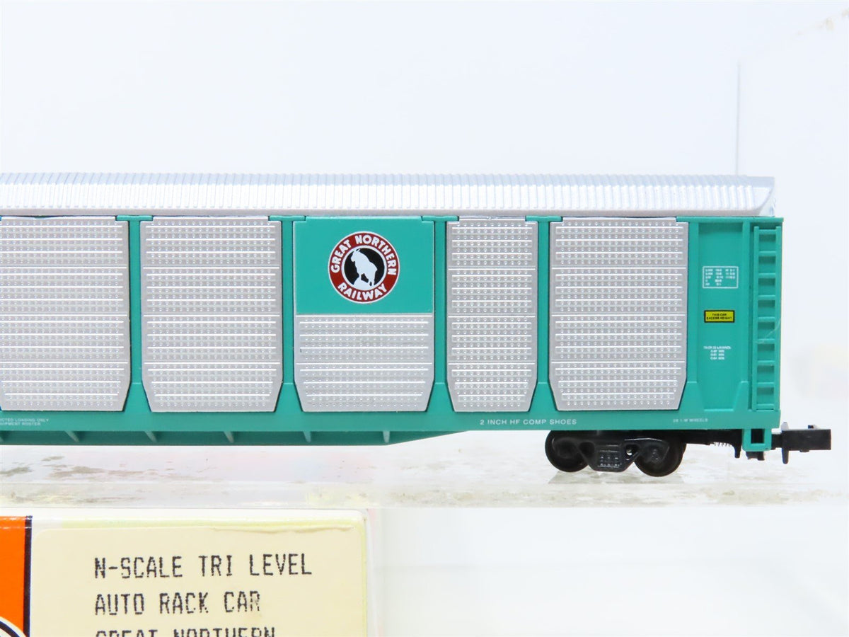 N Scale Con-Cor 0001-603018-03 GN Great Northern Tri-Level Auto Rack Car #61511