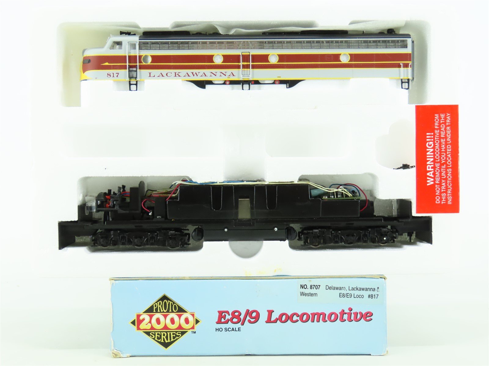 HO Scale Proto 2000 8707 DLW Lackawanna E8/9A Diesel Locomotive #817