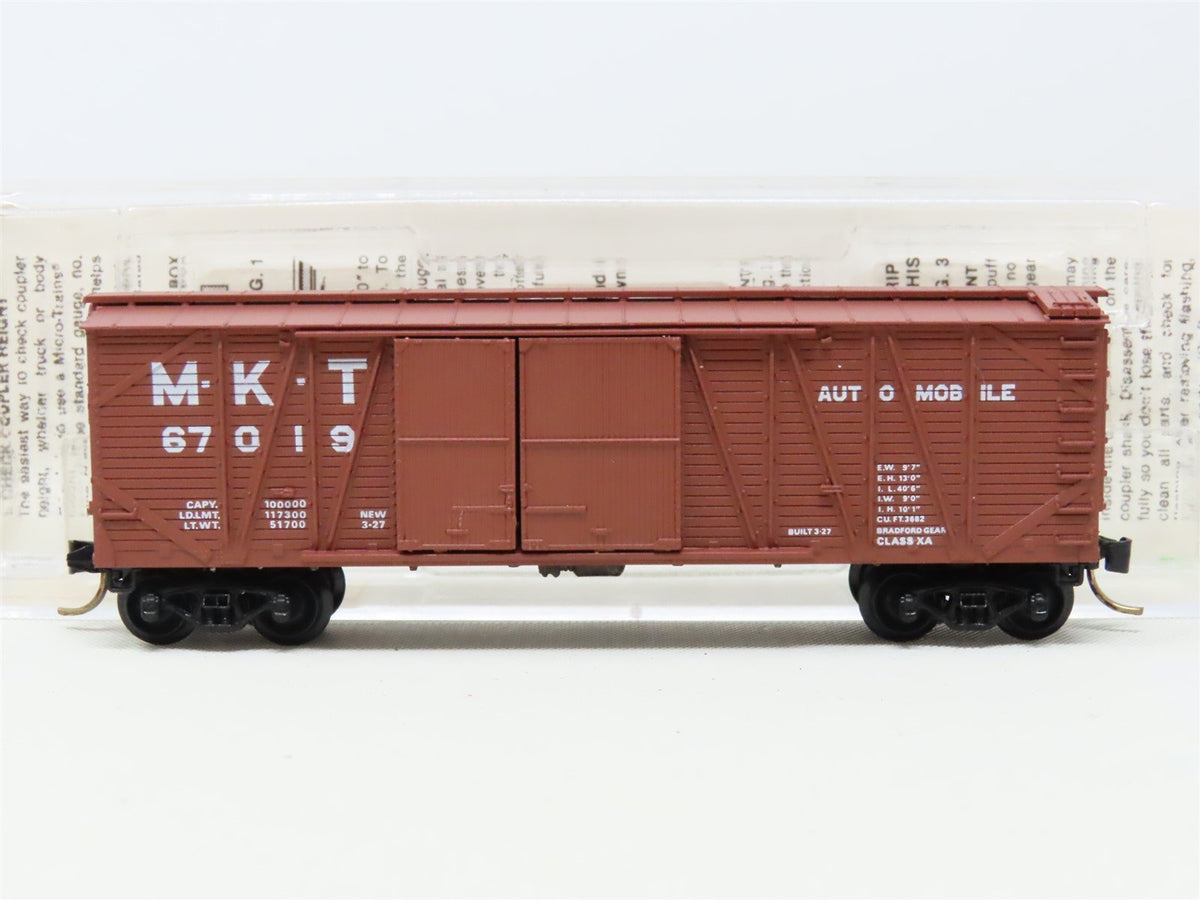 N Scale Micro-Trains MTL 29040 MKT Katy 40&#39; Outside Braced Box Car #67019