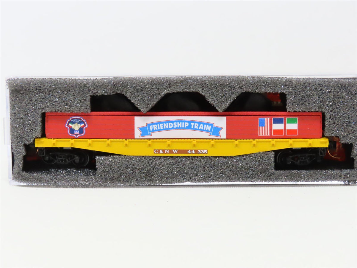 N Scale Micro-Trains MTL 04500460 CNW Friendship Train 50&#39; Flat Car #44335