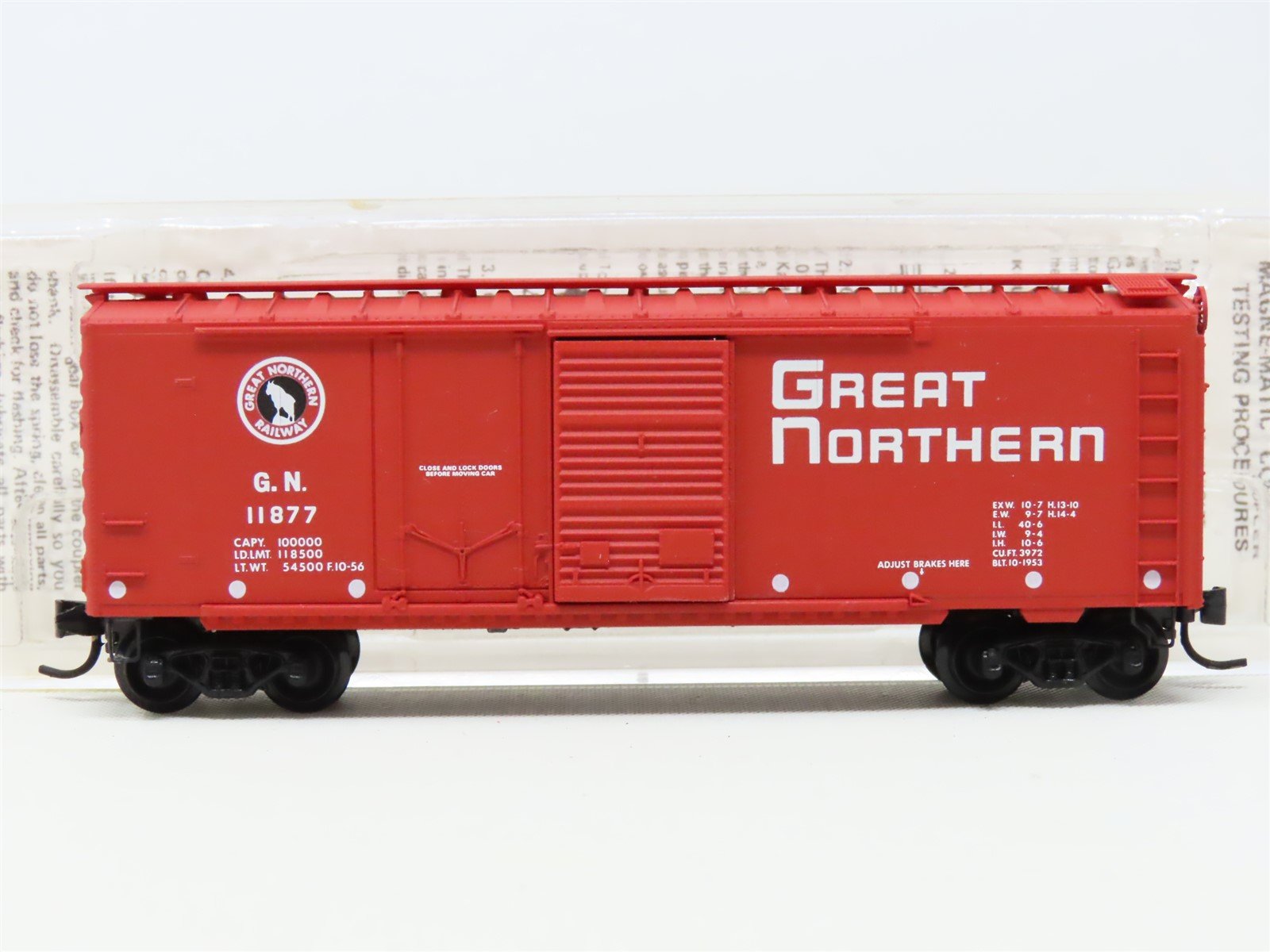 N Scale Kadee Micro-Trains MTL 22020 GN Great Northern 40' Box Car #11877