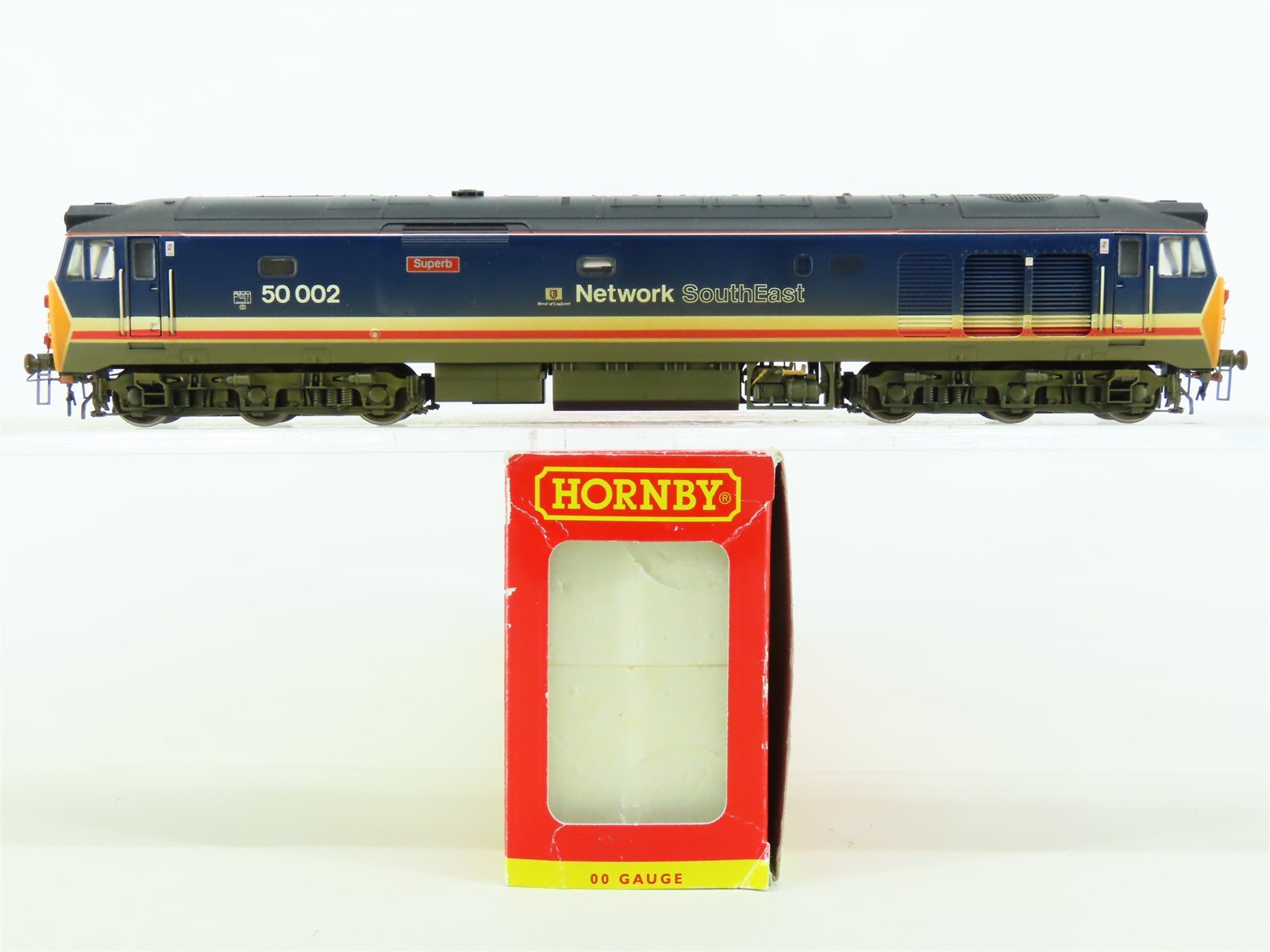 OO Scale Hornby BR British Rail Class 50 Diesel Locomotive #50002 Weathered