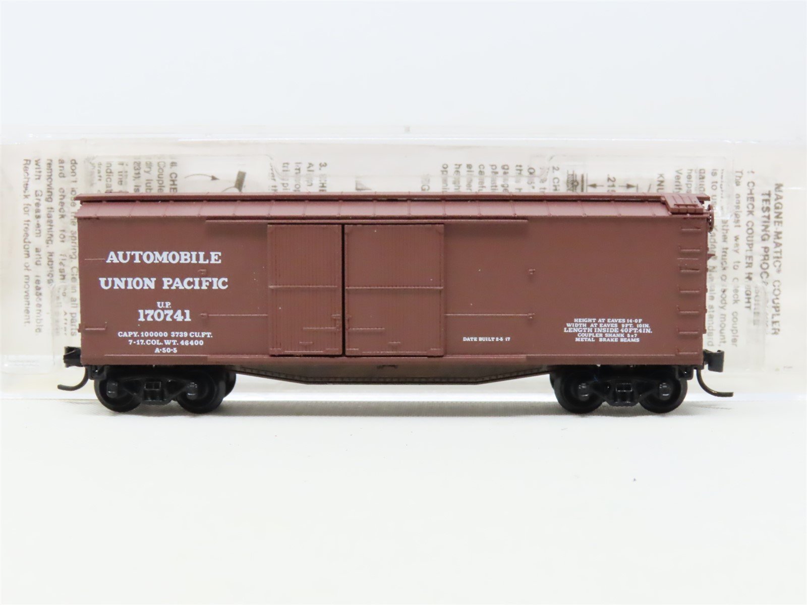 N Scale Kadee Micro-Trains MTL 43030 UP Union Pacific 40' Reefer #170741