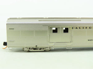 N Scale Unbranded BRASS CB&Q California Zephyr Baggage Passenger Car - Plated
