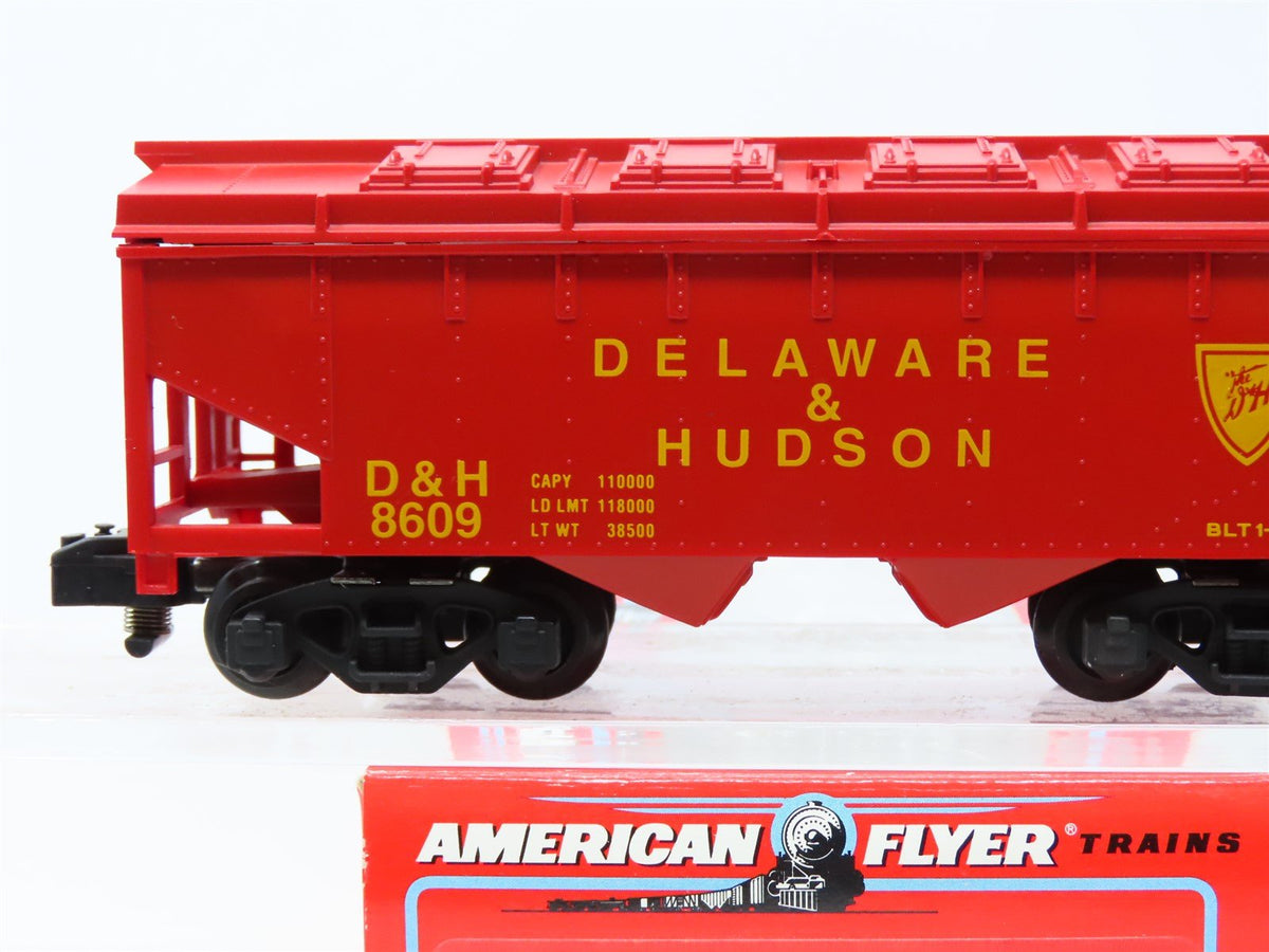 S Scale American Flyer 6-48609 D&amp;H Delaware &amp; Hudson 2-Bay Hopper #8609