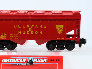 S Scale American Flyer 6-48609 D&H Delaware & Hudson 2-Bay Hopper #8609