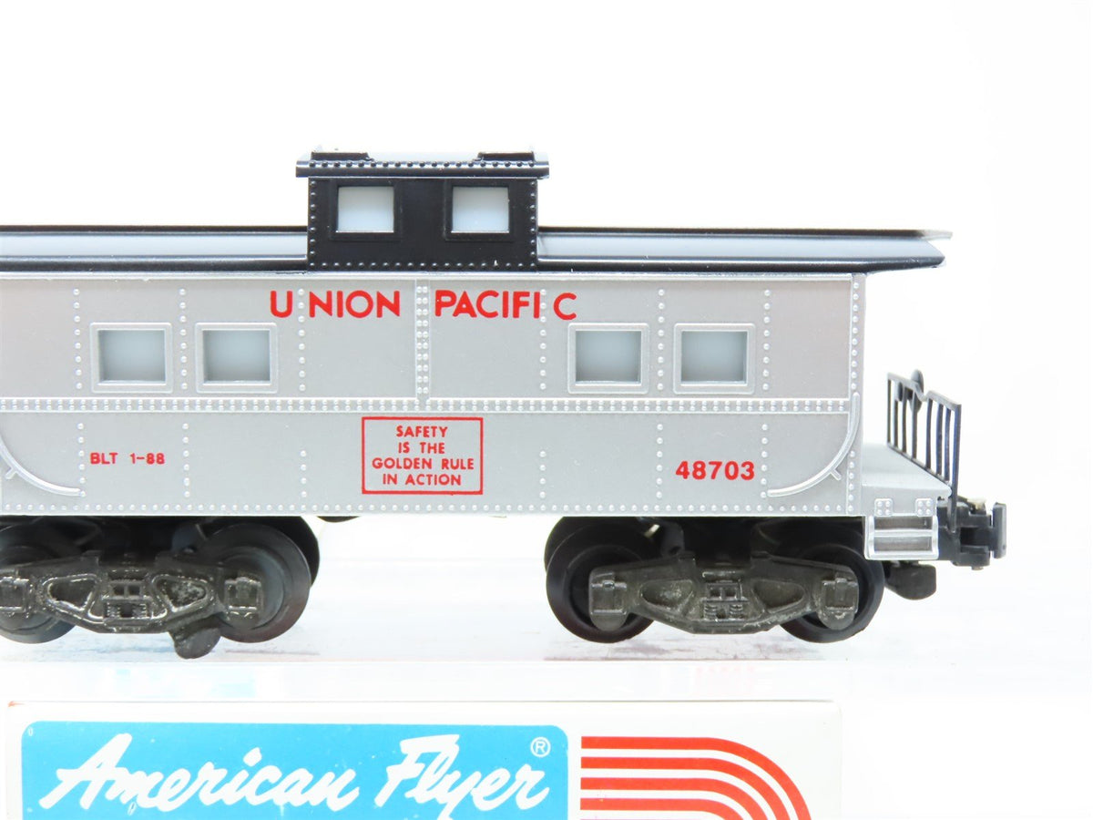 S Scale American Flyer 6-48703 UP Union Pacific Lighted Caboose #48703