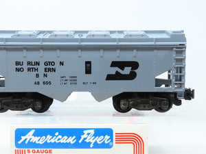 S Scale American Flyer 6-48605 BN Burlington Northern 2-Bay Hopper #48605