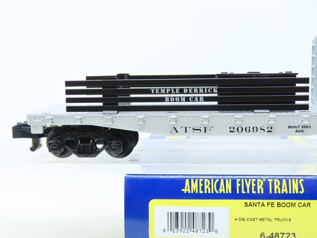 S Scale American Flyer 6-48723 ATSF Santa Fe Temple Derrick Boom Car #206982