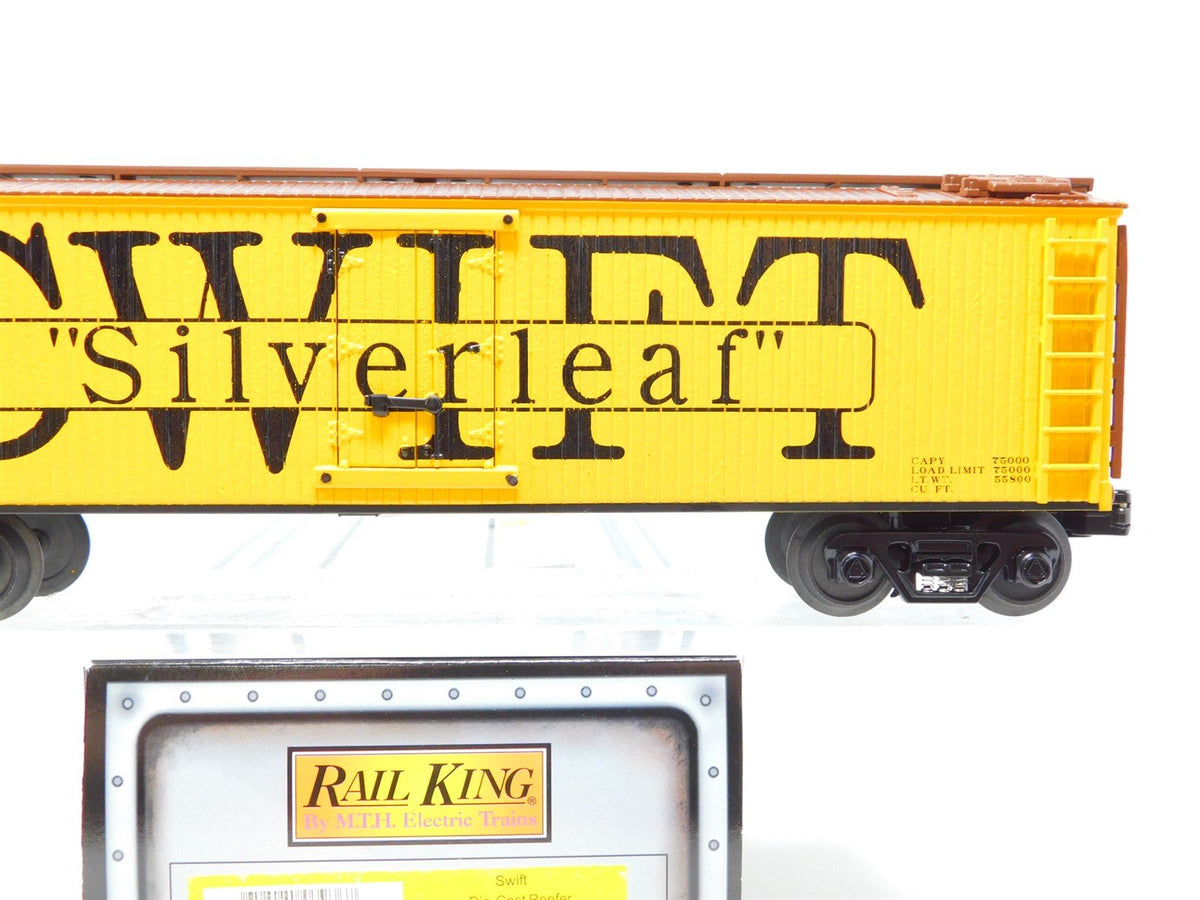 O Gauge 3-Rail MTH Rail King Die Cast 30-8617 SRL Swift Silverleaf Reefer #2464