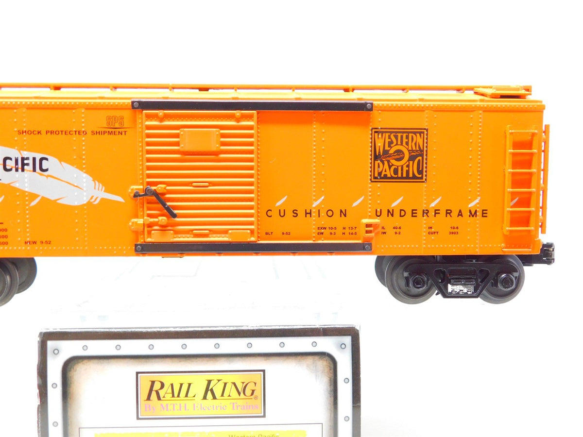 O Gauge 3-Rail MTH Rail King 30-8402 WP Western Pacific &quot;Feather&quot; Box Car #1953