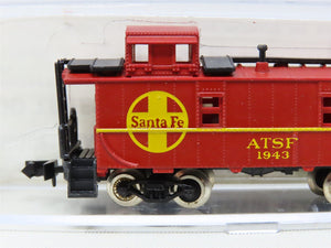 N Scale Life-Like 7710 ATSF Atchison Topeka Santa Fe Cupola Caboose #1943