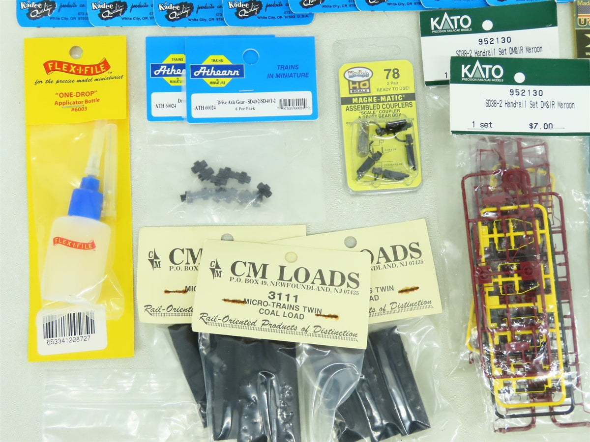 LOT of 35+ HO / N Athearn, Kadee, Kato, MTL Parts / Accessories &amp; More