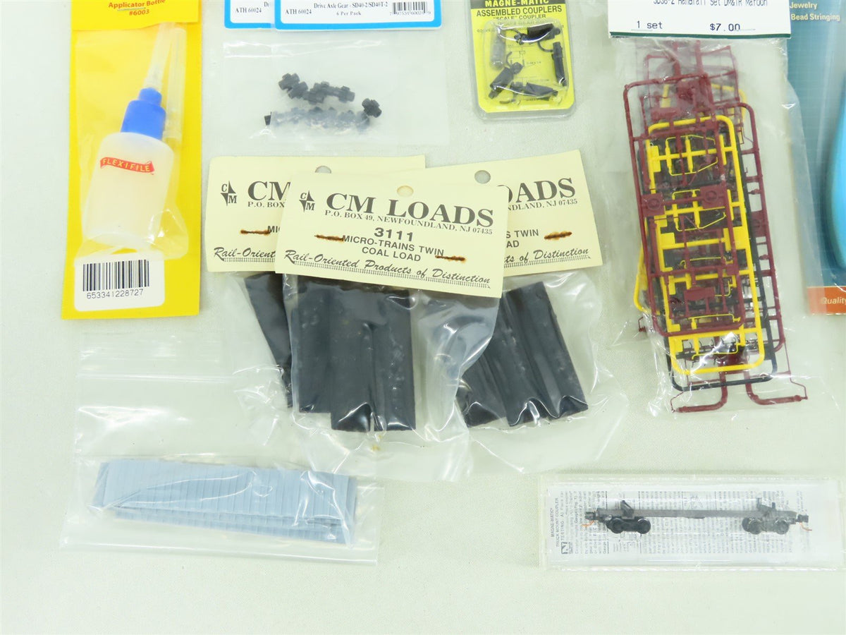 LOT of 35+ HO / N Athearn, Kadee, Kato, MTL Parts / Accessories &amp; More