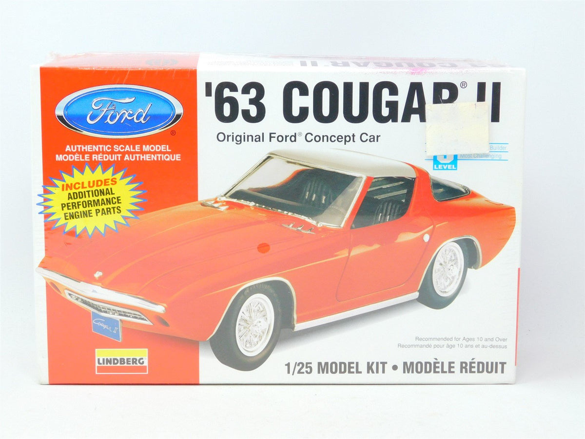 1:25 Scale Lindberg Model Car Kit #72162 &#39;63 Ford Cougar II - SEALED