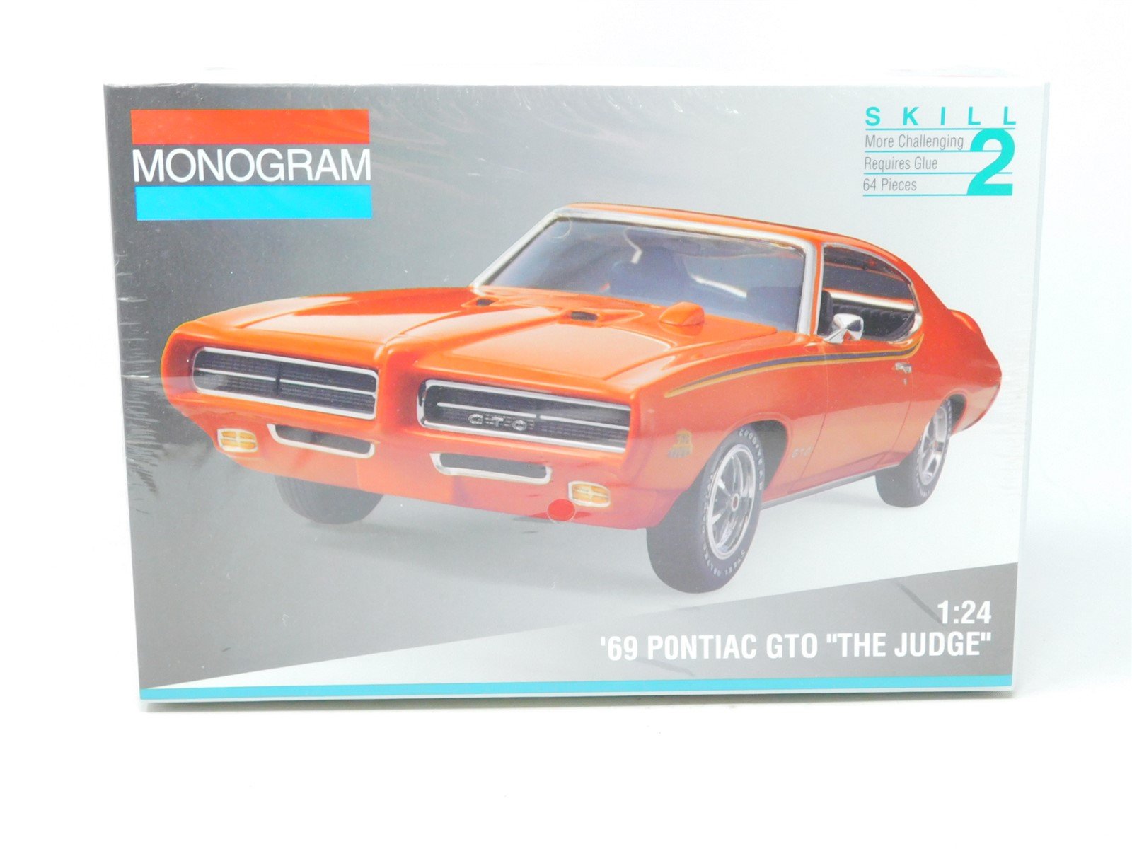 1:24 Scale Monogram Model Car Kit #2443 '69 Pontiac GTO "The Judge" - SEALED