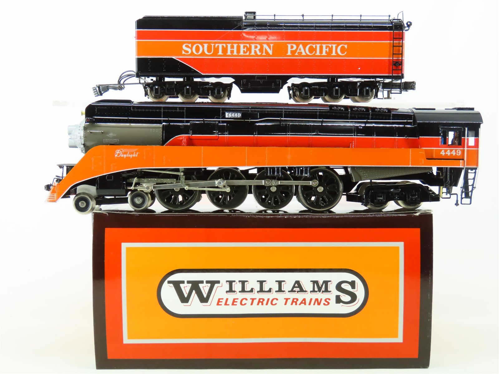 O 3-Rail Williams 5600 SP Southern Pacific "Daylight" 4-8-4 Steam #4449 BRASS