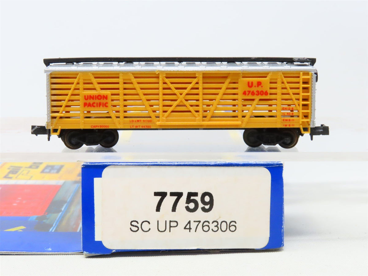 N Scale Life-Like 7759 UP Union Pacific Cattle Car #476306