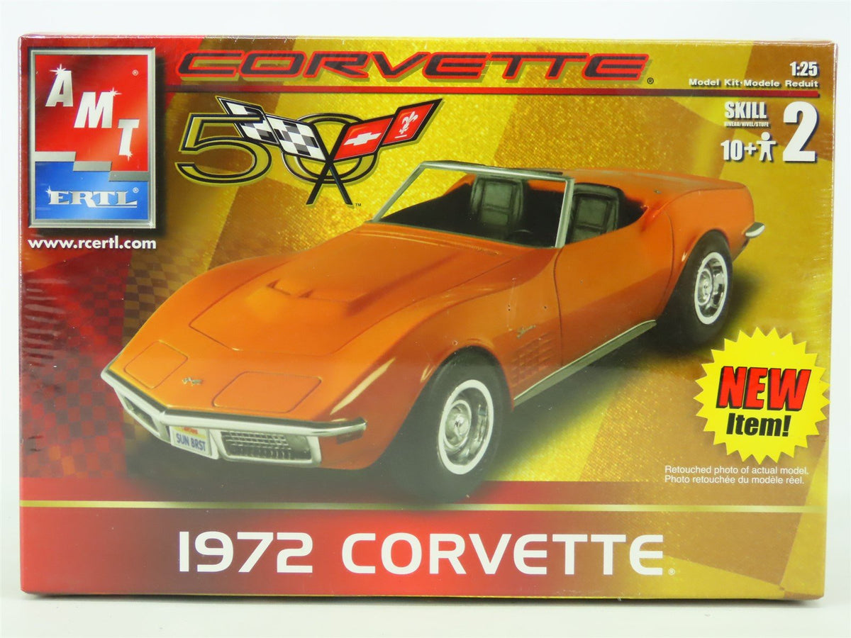 1:25 Scale AMT Ertl Model Car Kit #31822 &#39;72 Corvette 50th Anniversary - SEALED