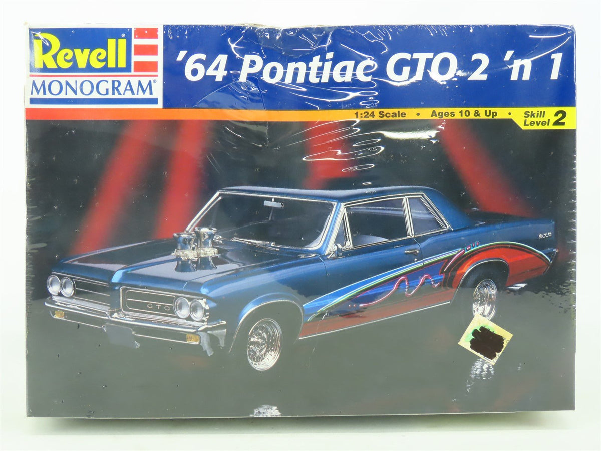 1:25 Scale Revell Monogram Model Car Kit #85-2461 &#39;64 Pontiac GTO 2 &#39;n 1 SEALED