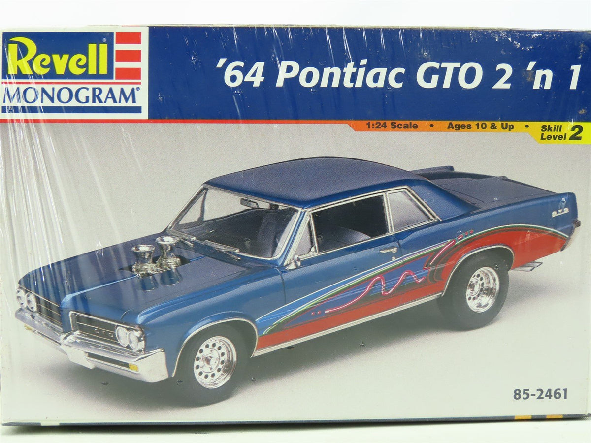 1:25 Scale Revell Monogram Model Car Kit #85-2461 &#39;64 Pontiac GTO 2 &#39;n 1 SEALED