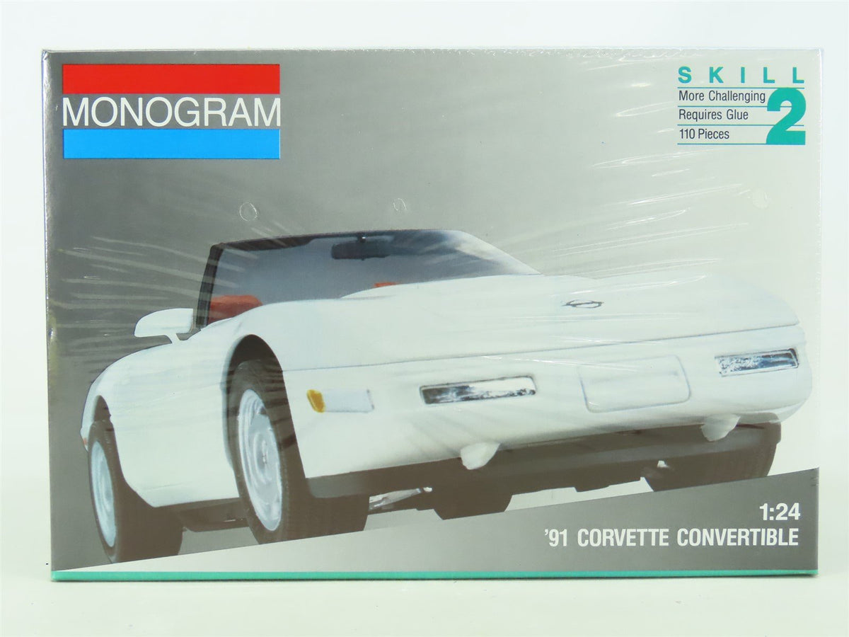 1:24 Scale Monogram Plastic Model Car Kit #2938 &#39;91 Corvette Convertible SEALED