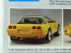 1:24 Scale Monogram Plastic Model Car Kit #2936 '91 Corvette ZR-1 - SEALED
