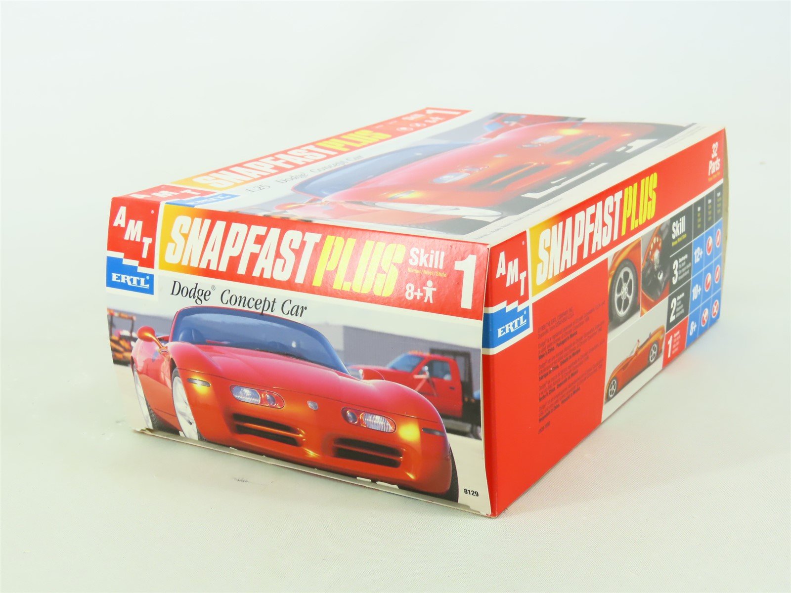 1:25 Scale AMT Ertl Snapfast Plus Plastic Model Car #8129 Dodge Concep -  Model Train Market