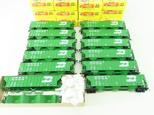 HO Roundhouse 797 3521 BN Burlington Northern 50' 3-Bay Covered Hoppers 12-Pack