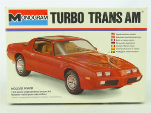 1:24 Scale Monogram Plastic Model Car #2270 Turbo Trans Am