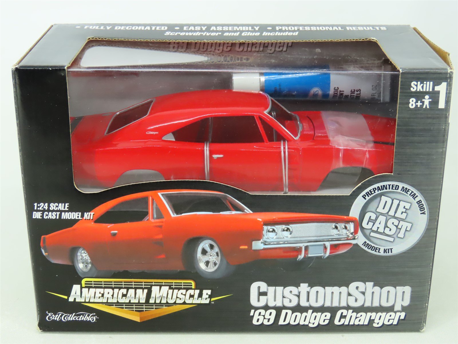 1:24 Scale Ertl American Muscle Model Car Kit #30281 '69 Dodge Charger