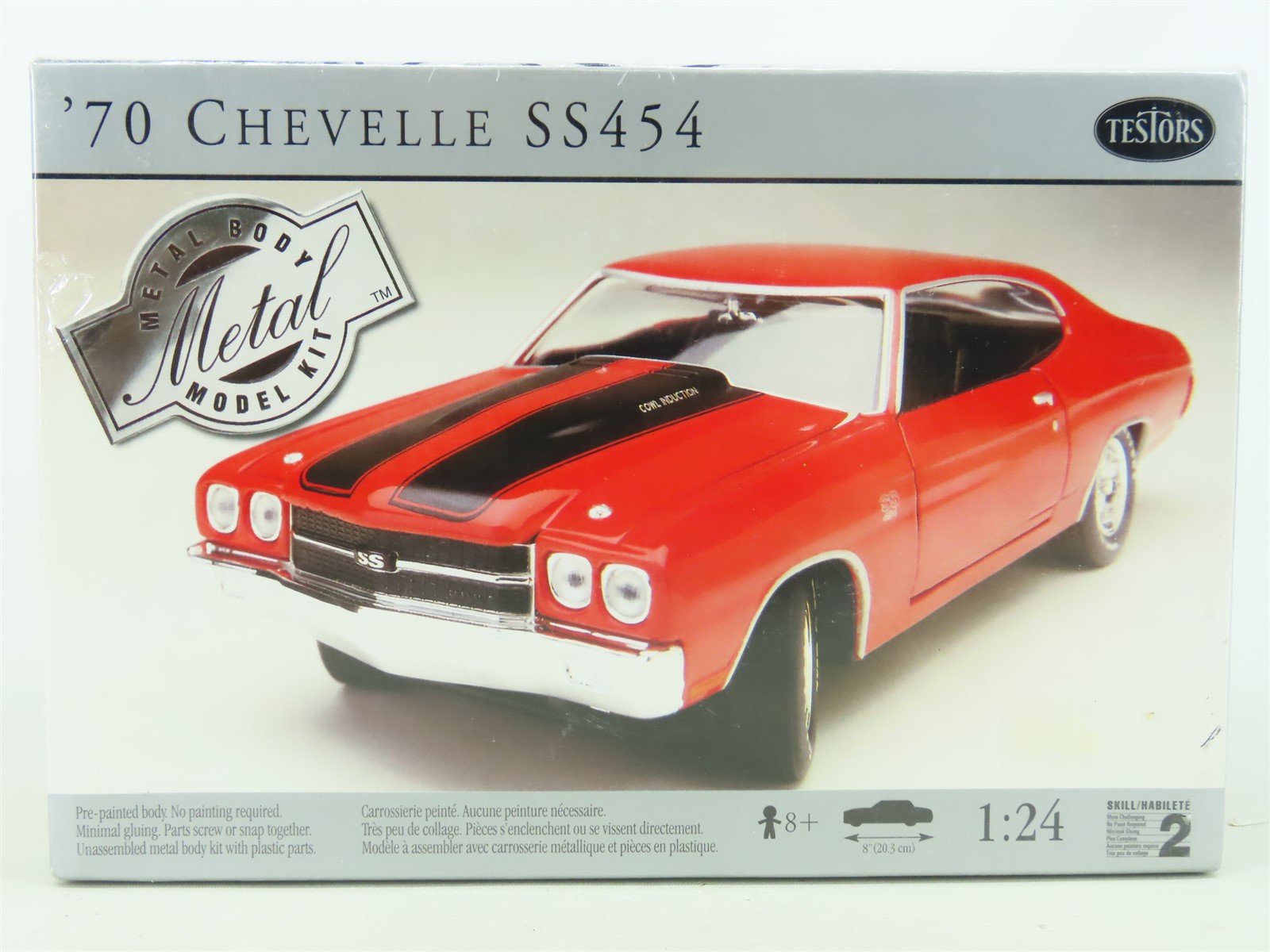 1:24 Scale Testors Metal Model Car Kit #197 '70 Chevelle SS454 - SEALED