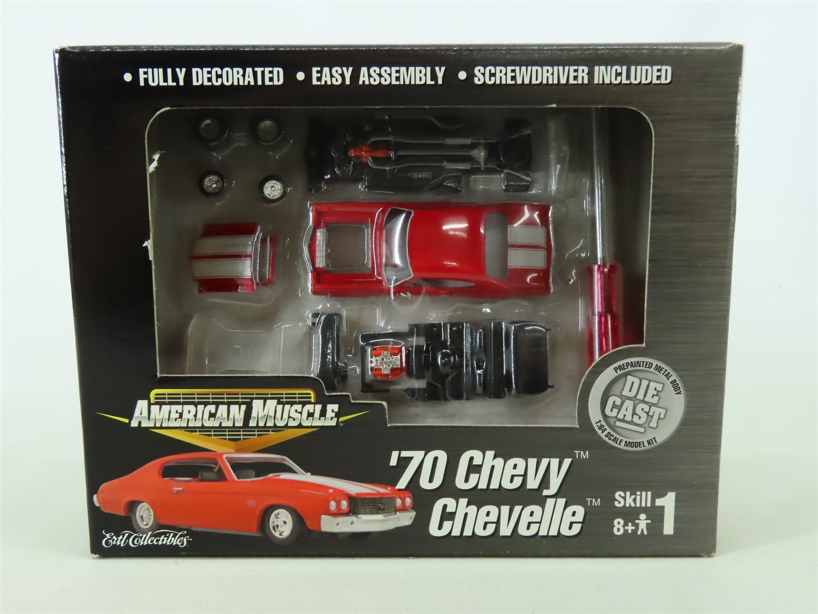 1:64 Scale Ertl American Muscle Model Car Kit 31000 Die-Cast '70 Chevy Chevelle