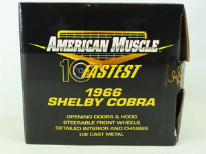 1:18 Scale Ertl American Muscle 10 Fastest Die-Cast 32760 1966 Shelby Cobra