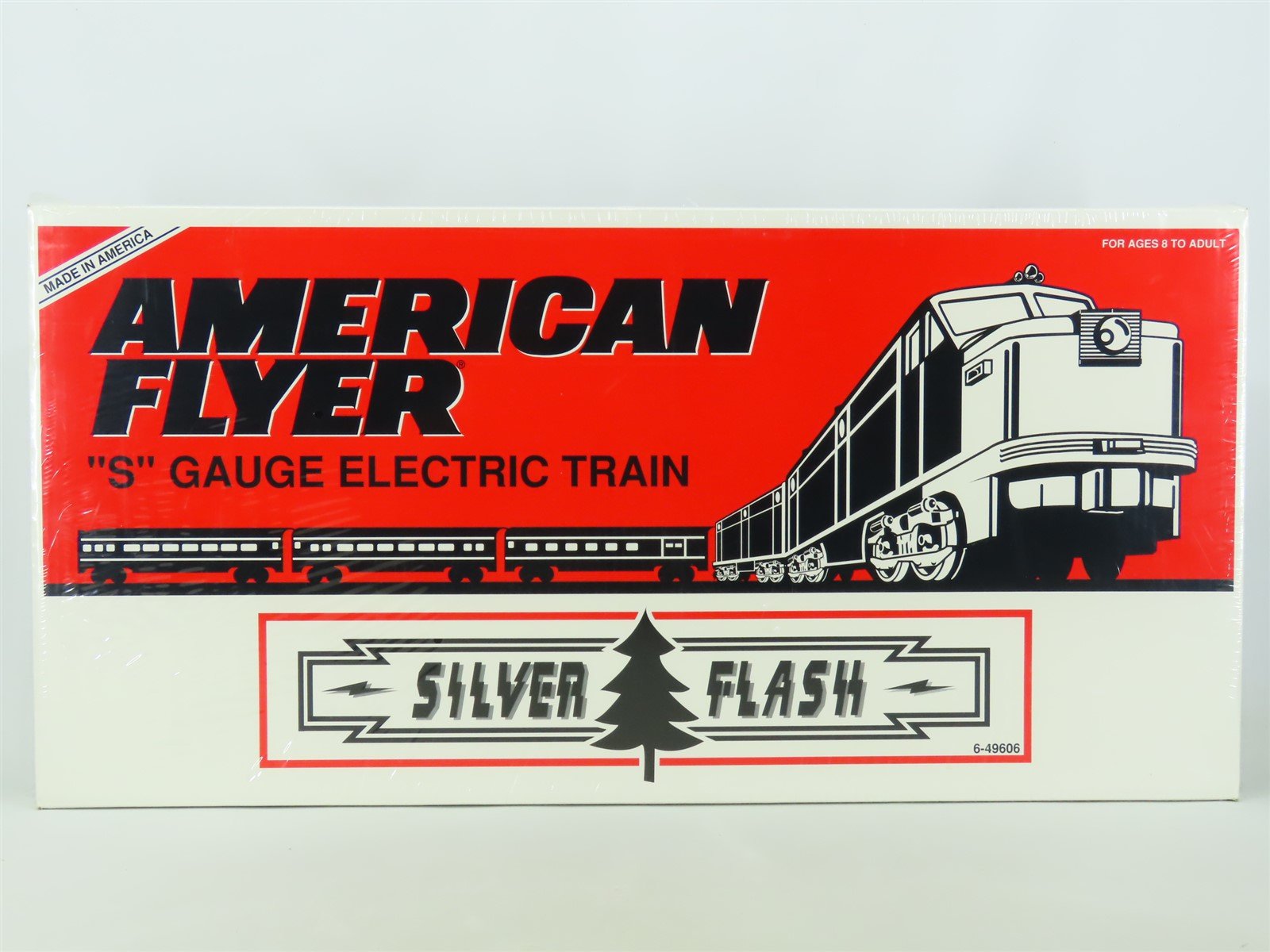 S Scale American Flyer 6-49606 Silver Flash Diesel Loco Set w/Cars SEALED