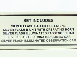 S Scale American Flyer 6-49606 Silver Flash Diesel Loco Set w/Cars SEALED