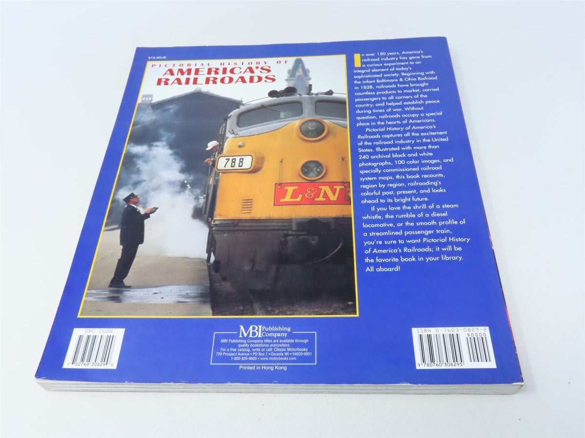 Pictorial History of America&#39;s Railroads by Mike Del Vecchio ©1998 SC Book