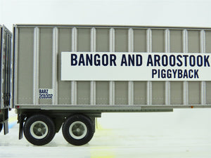 HO Athearn 70931 BARZ Bangor & Aroostook 40' Fruehauf Exterior-Post Trailers (2)