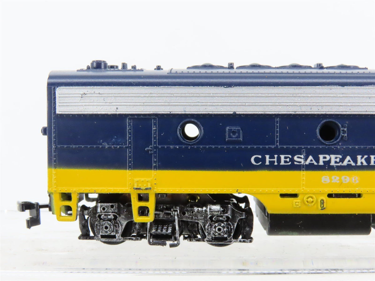 HO Scale Athearn C&amp;O Chesapeake &amp; Ohio F7A/B/B/A 4-Unit Diesel Set - Custom