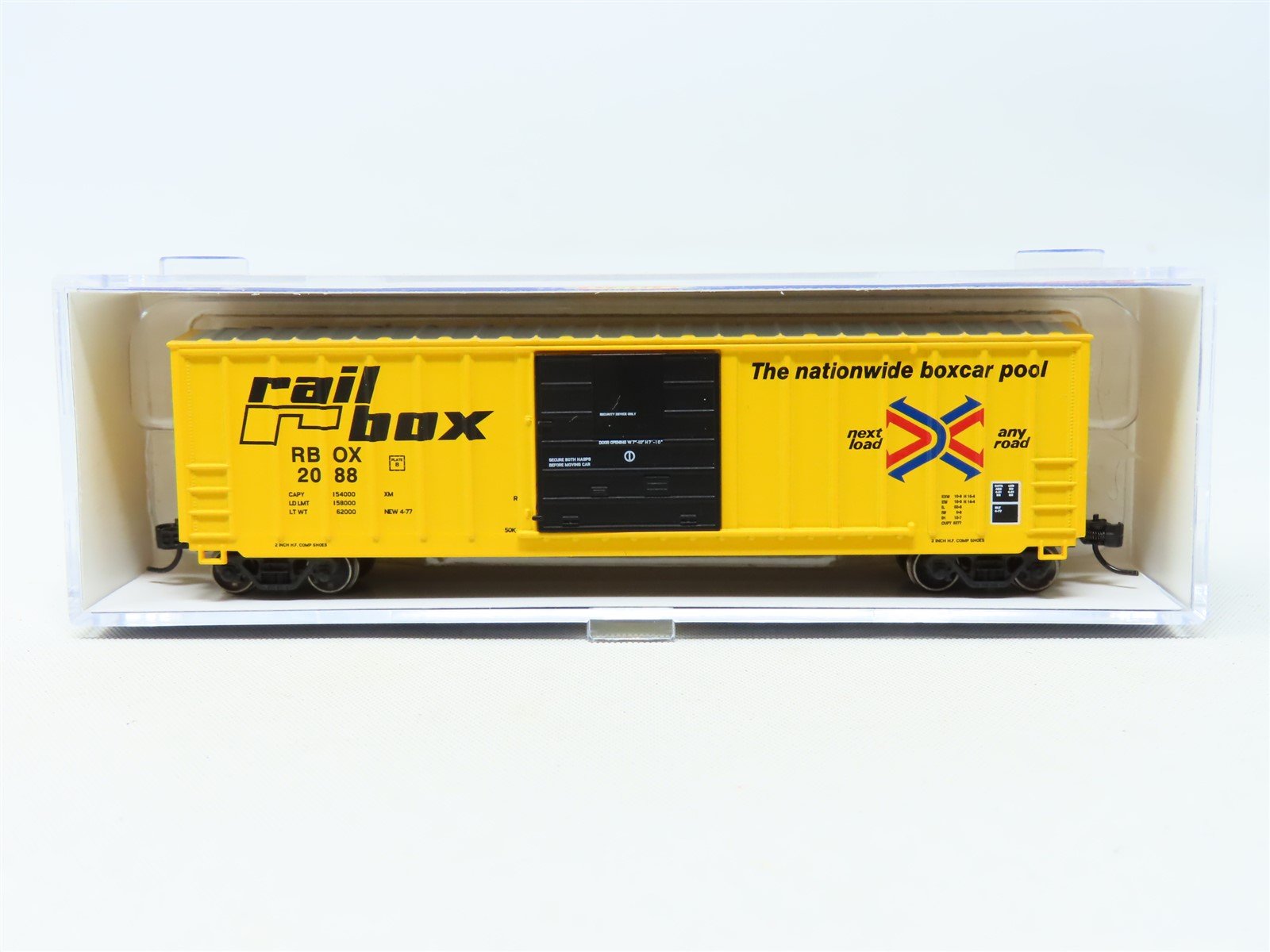 N Scale Athearn ATH6774 RBOX Railbox 50' Boxcar #2088