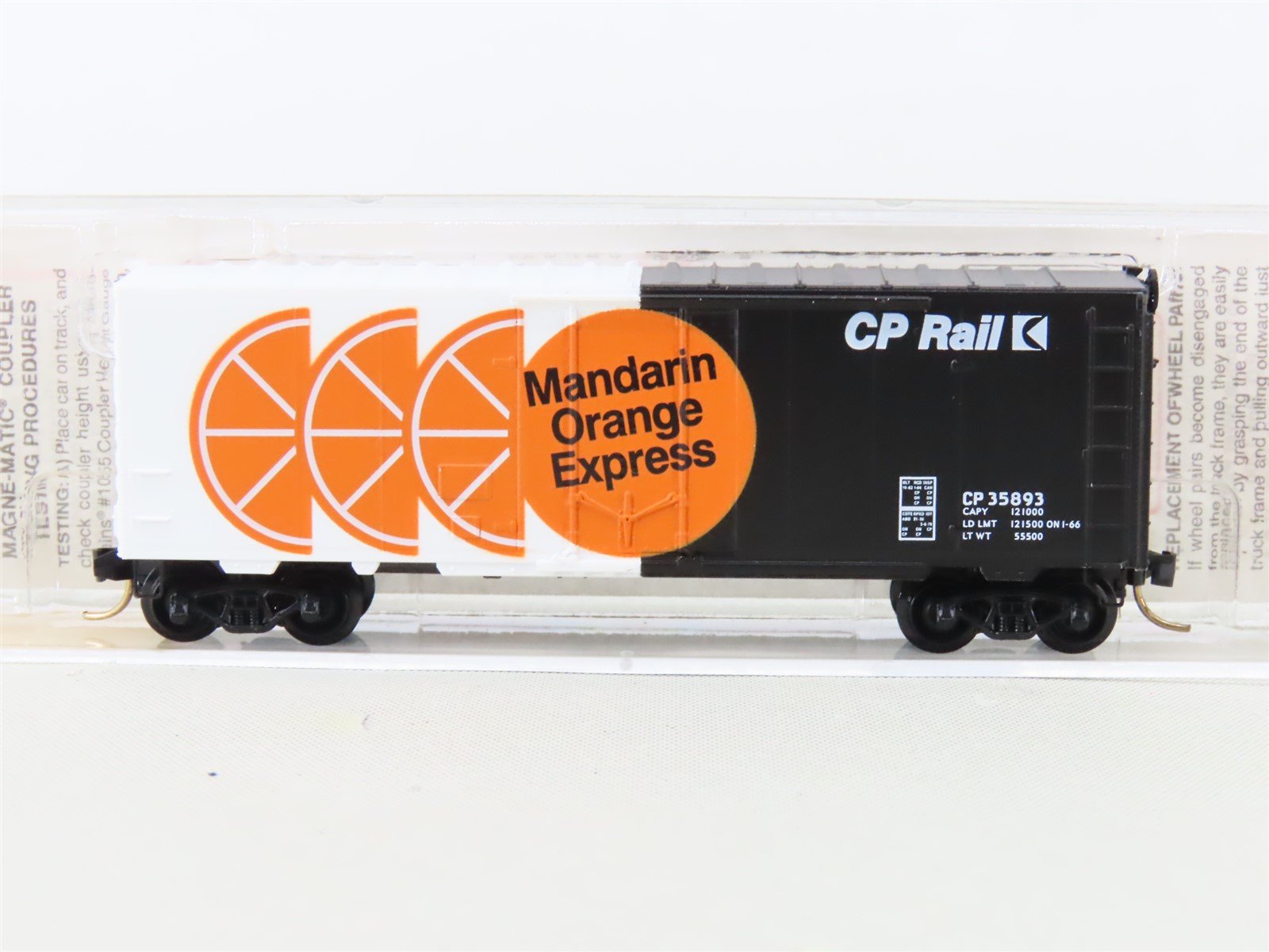 N Micro-Trains MTL 74020 CP Rail "Mandarin Orange Express" 40' Box Car #35893