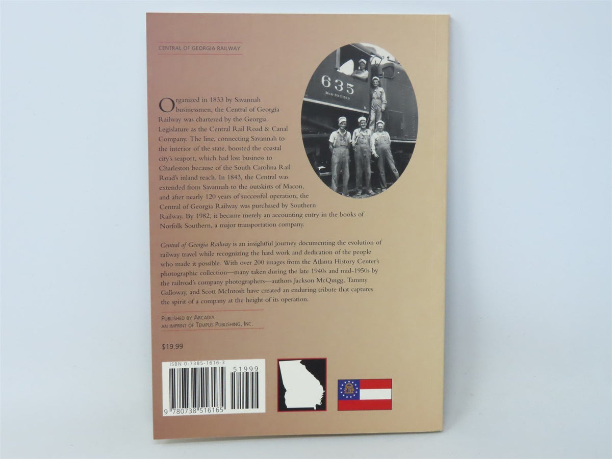 Central of Georgia Railway by McQuigg, Galloway &amp; McIntosh ©1998 SC Book