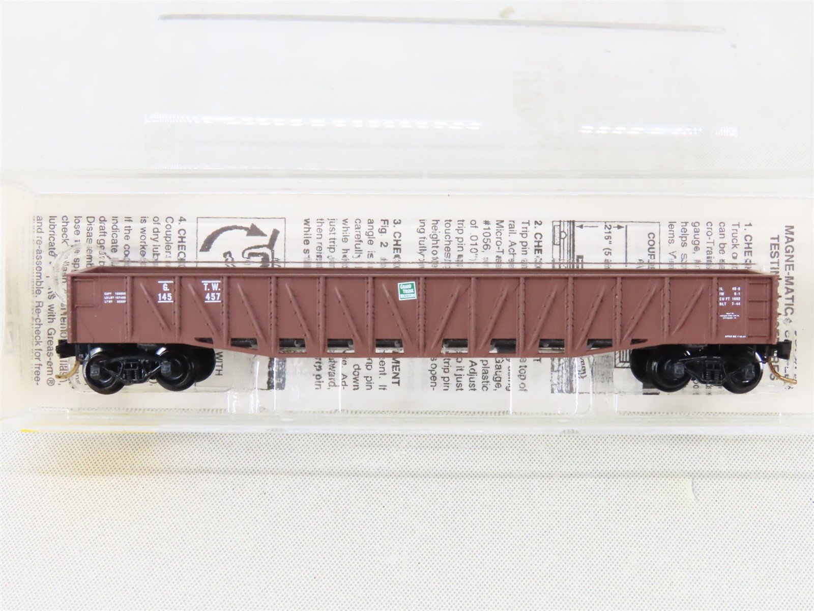 N Micro-Trains MTL 63010 GTW Grand Trunk Western 50' Composite Gondola #145457