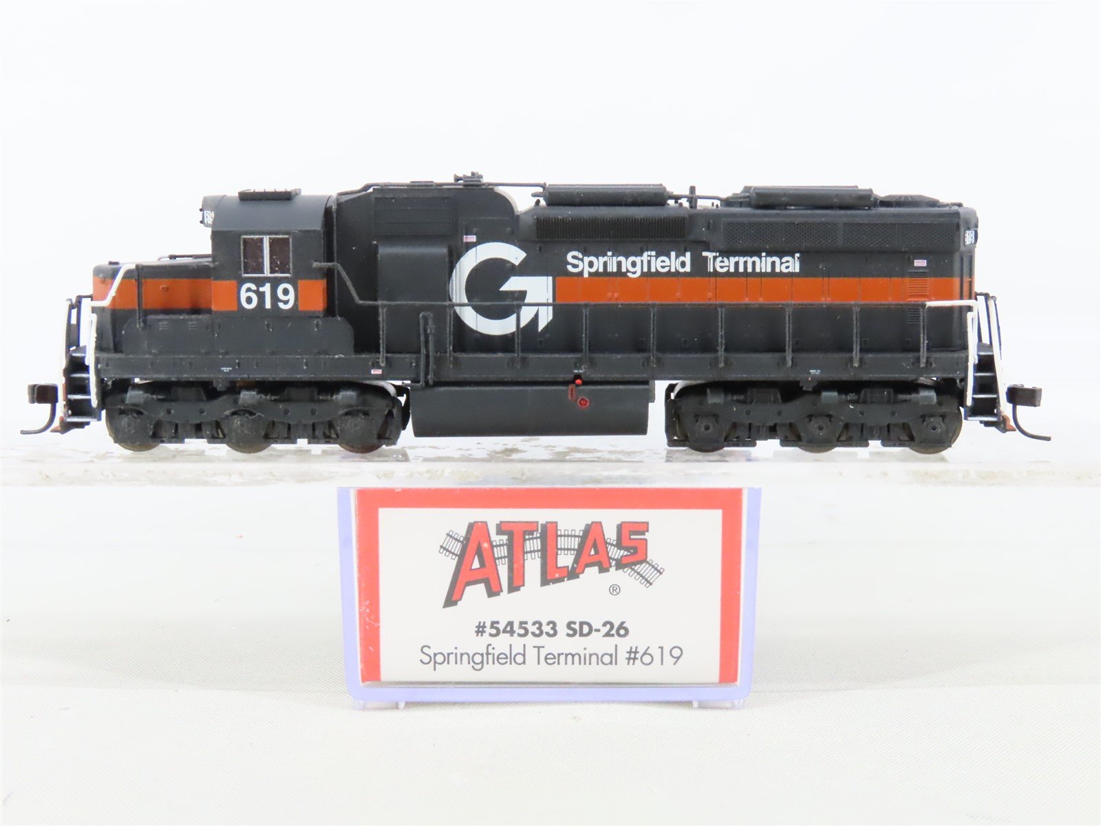 N Atlas 54533 ST Springfield Terminal Guilford EMD SD26 Diesel #619 - DCC ONLY