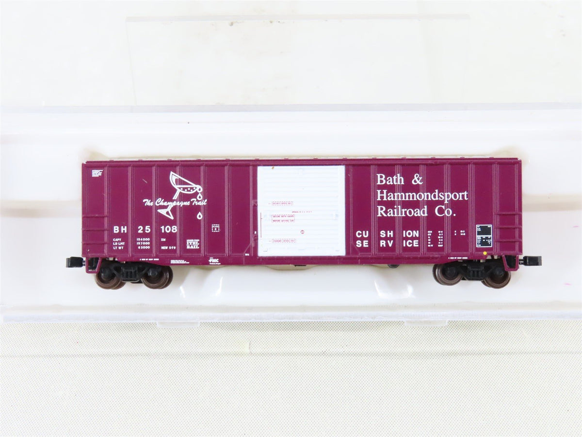 N Scale Atlas Trainman 50001536 BH Bath &amp; Hammondsport ACF 50&#39; Box Car #25108