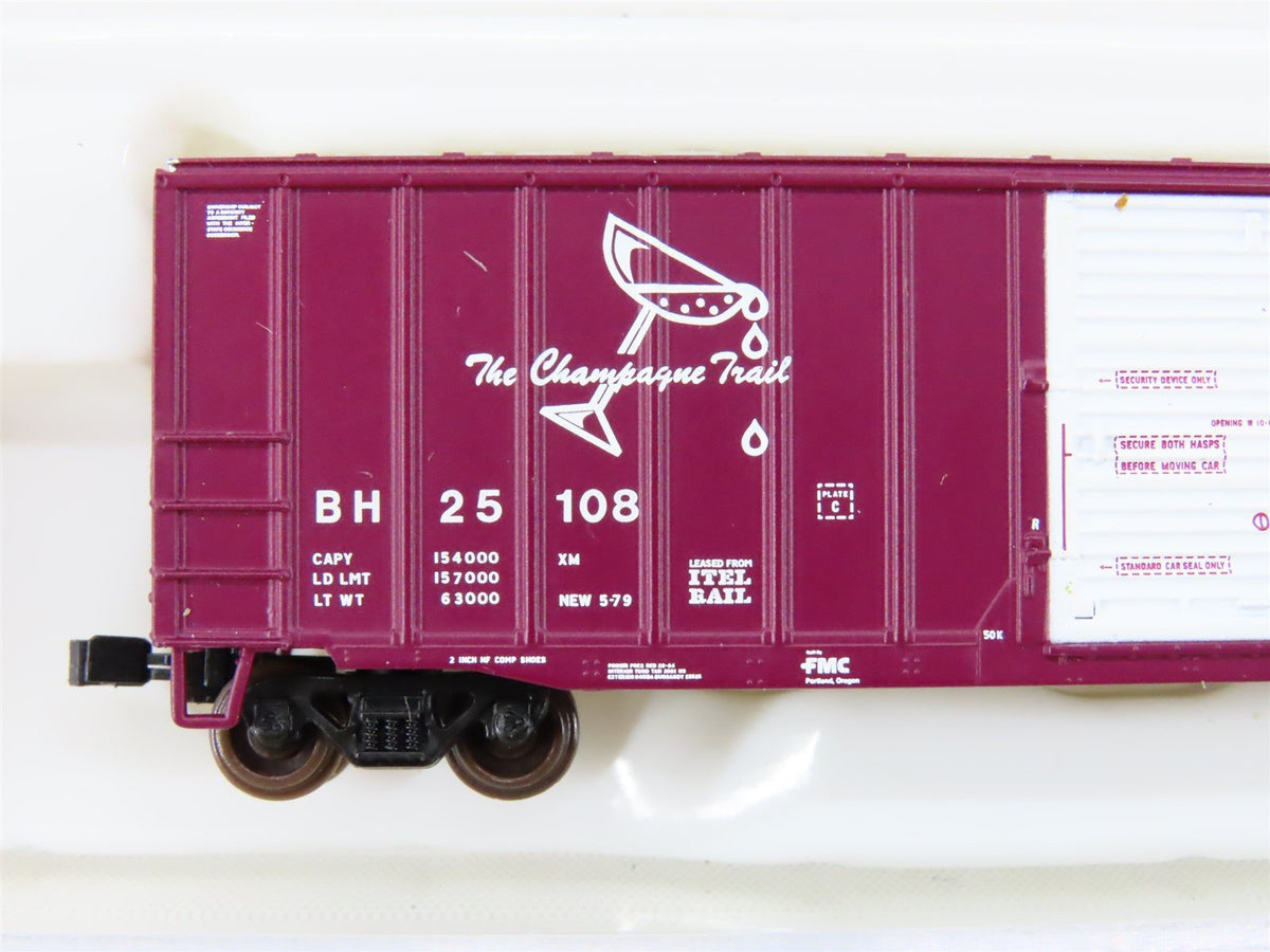 N Scale Atlas Trainman 50001536 BH Bath &amp; Hammondsport ACF 50&#39; Box Car #25108